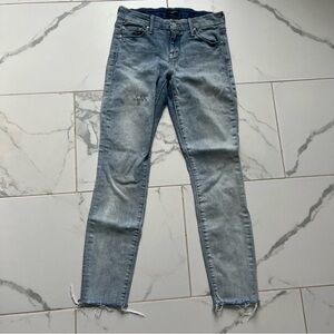 Mother Looker Ankle Jeans clear as day wash size 25